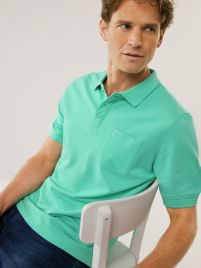 Pique-Polo Pima Cotton Mintgrün