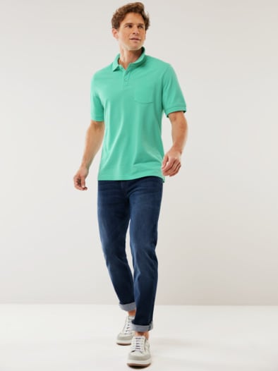 Pique-Polo Pima Cotton Mintgrün