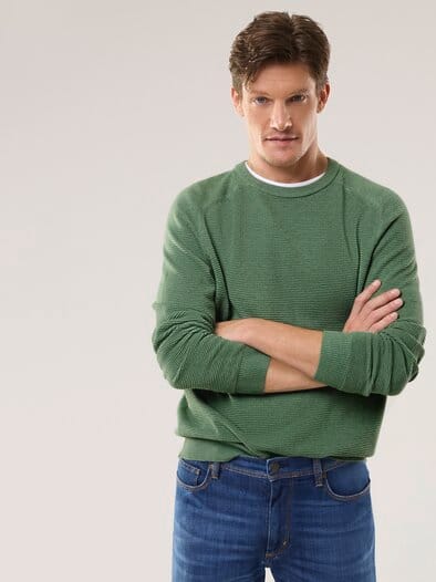 Ottoman Pullover Lindgrün