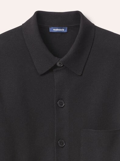 Milano Strickjacke mit Baumwolle Schwarz