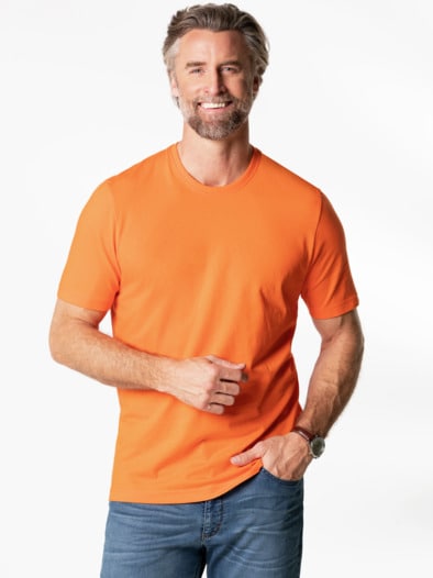 T-Shirt Rundhalsausschnitt Orange