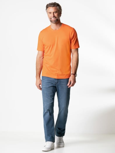 T-Shirt Rundhalsausschnitt Orange