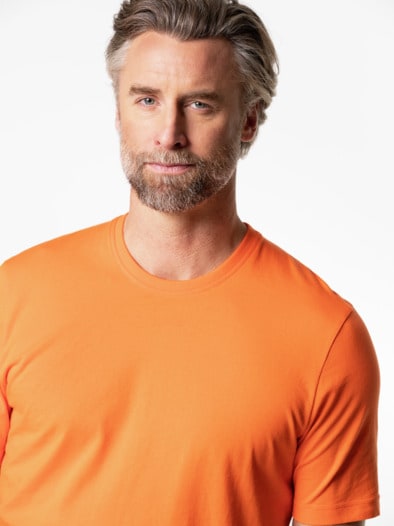 T-Shirt Rundhalsausschnitt Orange