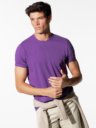 T-Shirt Rundhalsausschnitt Lavendel