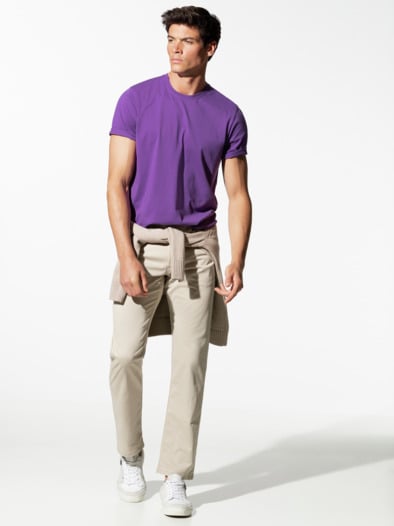 T-Shirt Rundhalsausschnitt Lavendel