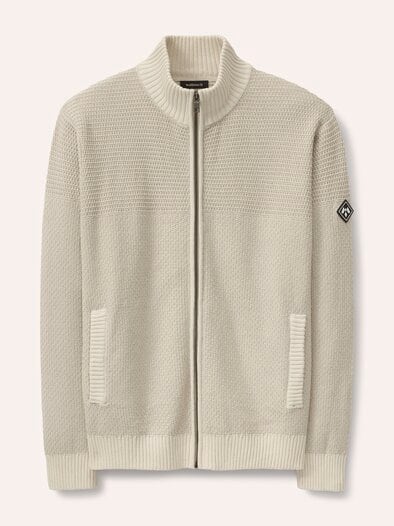 Strickjacke aus Baumwolle Natur