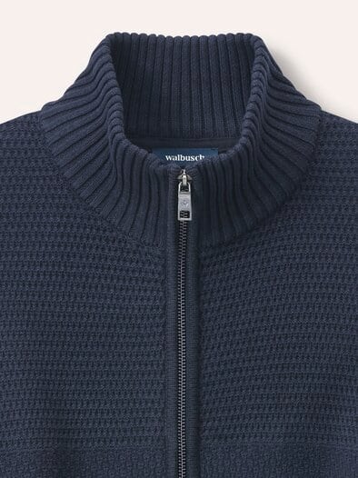 Strickjacke aus Baumwolle Marine