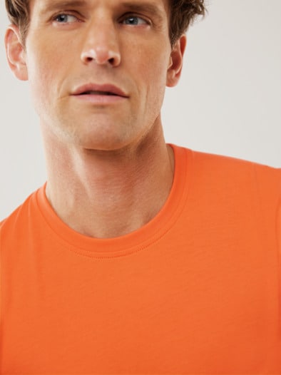 T-Shirt Rundhalsausschnitt Orange