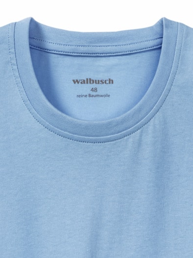 T-Shirt Rundhalsausschnitt Hellblau