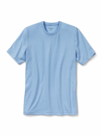 T-Shirt Rundhalsausschnitt Hellblau