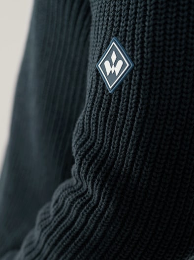 Patentstrick-Pullover Marine