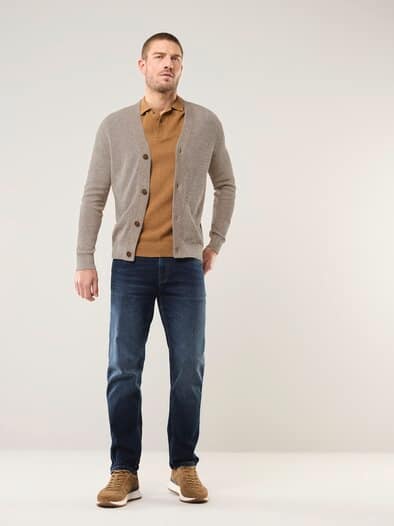 Mouline Cardigan Sand/Toffee