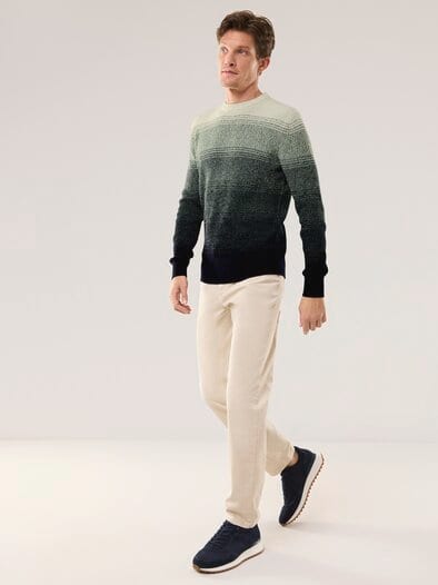 Degradee Pullover Lindgrün