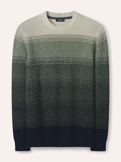Degradee Pullover Lindgrün