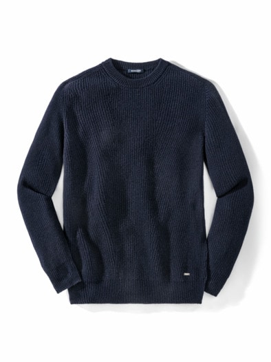 Cashmino Pullover Nahtlos Marine