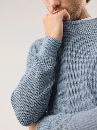 Mouline Pullover Mittelblau