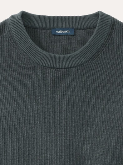 Komfort Ripp-Pullover Anthrazit