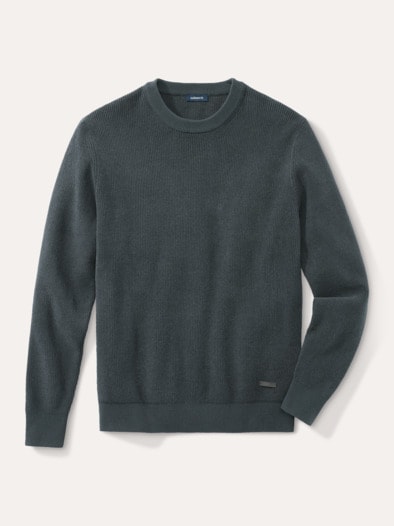 Komfort Ripp-Pullover Anthrazit