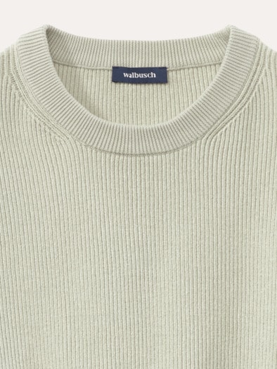 Komfort Ripp-Pullover Stein
