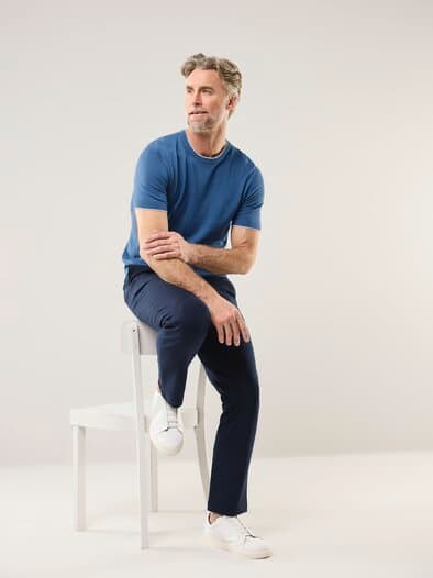 Feinstrick Shirt Rauchblau