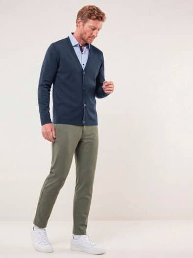 Milano Cardigan mit Baumwolle Marine