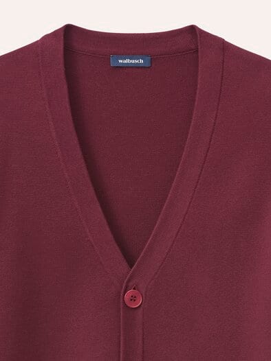 Milano Cardigan mit Baumwolle Bordeaux