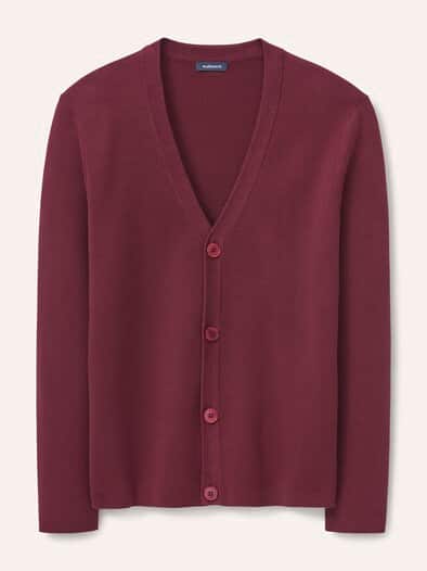 Milano Cardigan mit Baumwolle Bordeaux