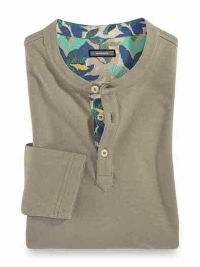 Bio-Baumwoll Langarm Henley Bio-Baumwoll Langarm Henley