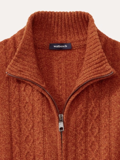 Cashmino Zopf-Strickjacke Terra