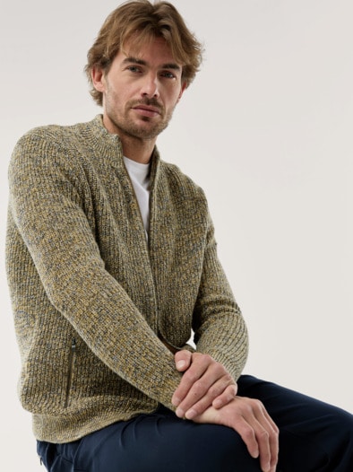 Mouline Zip-Jacke Gelb