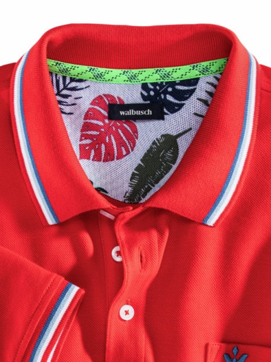 Pique-Polo Hitzefrei Rot