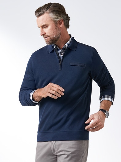 Extraglatt-Polo-Pullover 2.0 Marine