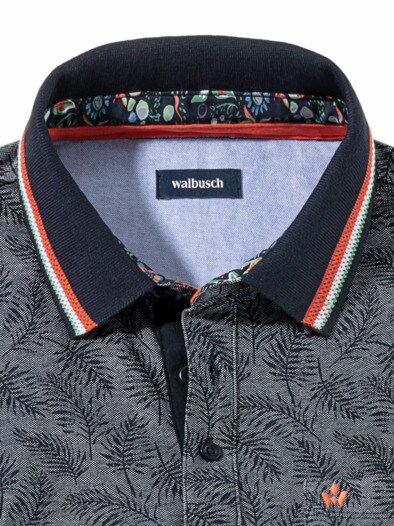 Extraglatt-Polo Bicolor Druck