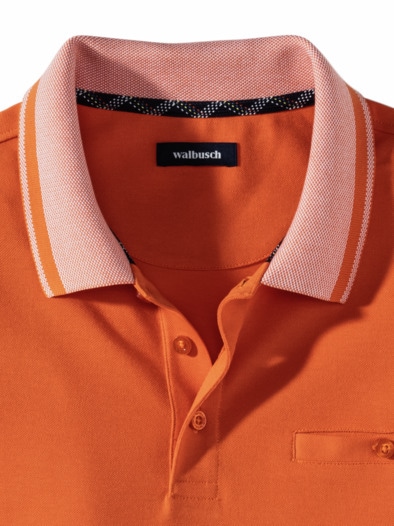 Extraglatt-Polo Klimakontrolle Orange