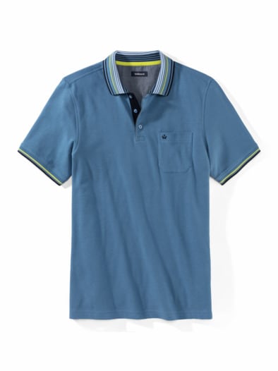 Extraglatt-Polo Sportsman Azurblau