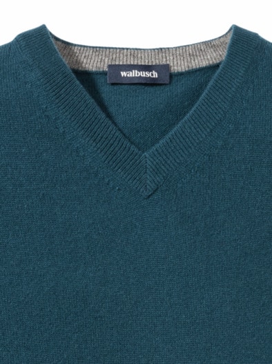 Premium Cashmere-Pullover Smaragd