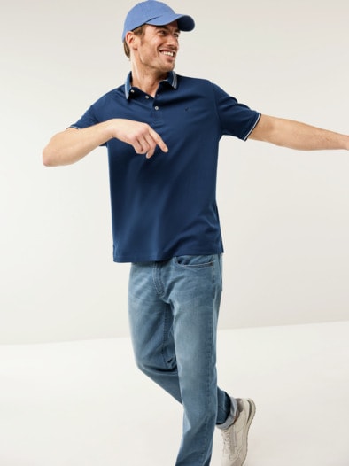 Quick Dry Polo Blau