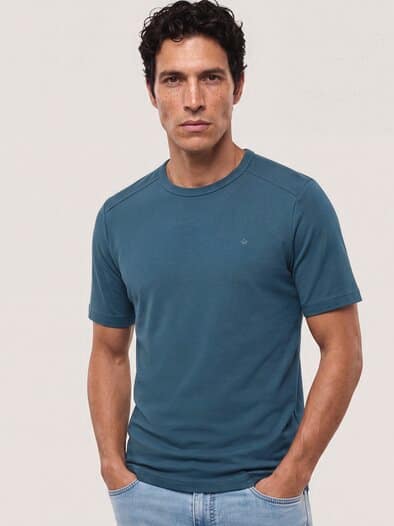 Das zu schade für drunter-Shirt Meerblau