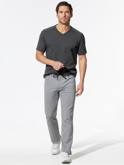 Zu schade für drunter Shirt V-Neck Grau