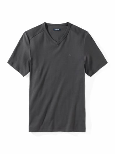 Zu schade für drunter Shirt V-Neck Grau