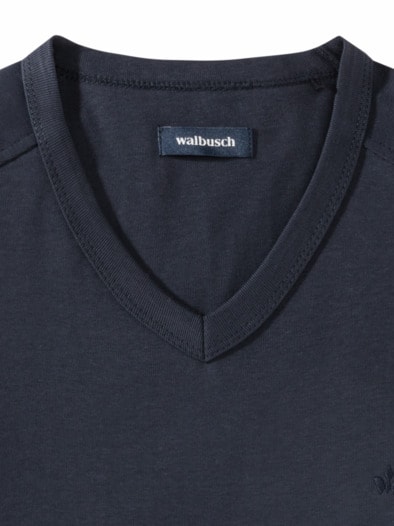 Zu schade für drunter-Shirt V-Neck Marine