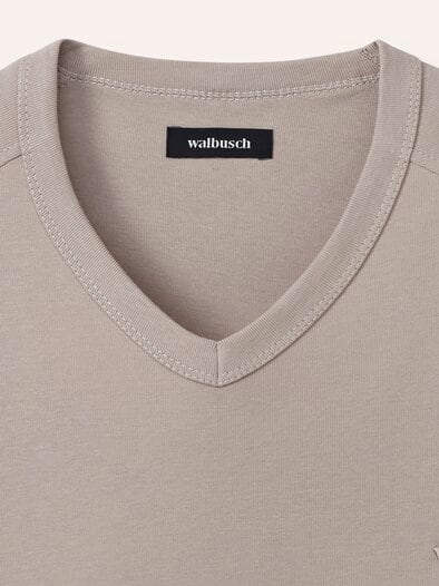 Zu schade für drunter-Shirt V-Neck Natur