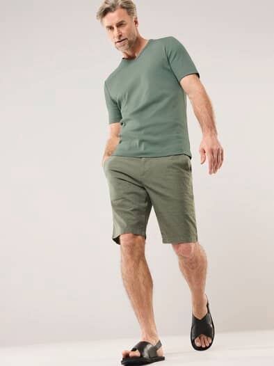 Zu schade für drunter-Shirt V-Neck Lindgrün