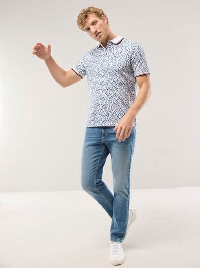 Pique-Polo Hitzefrei Druck Boote