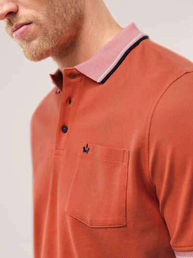 Pique-Polo Hitzefrei Uni Orange