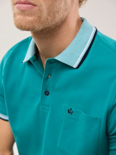 Pique-Polo Hitzefrei Uni Aqua