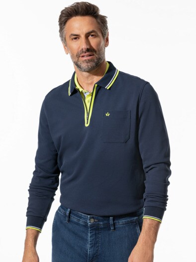 Thermoleicht-Polo Zip and Go Marine