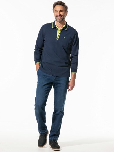 Thermoleicht-Polo Zip and Go Marine