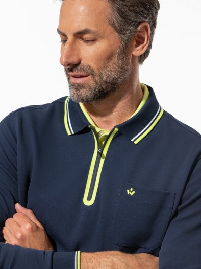 Thermoleicht-Polo Zip and Go Marine