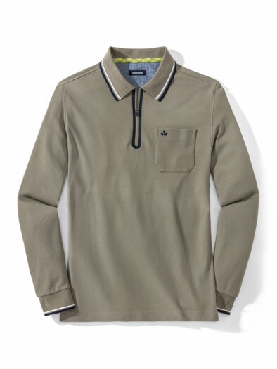 Thermoleicht-Polo Zip and Go Schilf